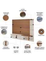 Painel TV 72 Polegadas 220cm Suspenso Reno Cinamomo Off White A09 - Mpozenato