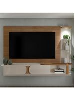 Painel TV 72 Polegadas 220cm Suspenso Reno Cinamomo Off White A09 - Mpozenato
