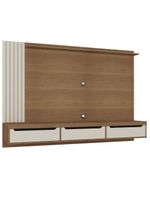 Painel TV 75 Polegadas E Bancada Suspensa Vale Cinamomo Off White A09 - Mpozenato