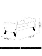 Mini Cama Infantil 148x68cm Proteção Lateral Vivi Rose Z53 - Mpozenato