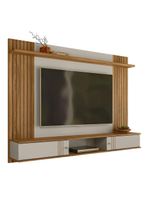 Painel TV 70 Polegadas E Bancada Suspensa 180cm Yany Off White Nature Z49 - Mpozenato
