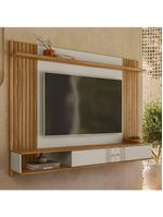 Painel TV 70 Polegadas E Bancada Suspensa 180cm Yany Off White Nature Z49 - Mpozenato