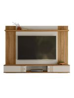 Painel TV 70 Polegadas E Bancada Suspensa 180cm Yany Off White Nature Z49 - Mpozenato