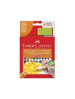 Ecolápis jumbo triangular com apto 12 cores faber-castell