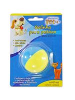 Bola de petiscos azul com amarelo