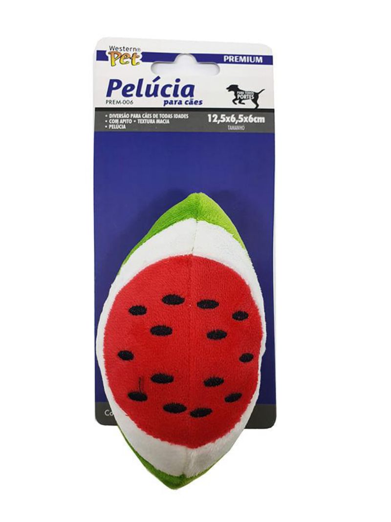 Brinquedo cao pelucia melancia western pet