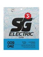 Encordoamento para guitarra 009 extra light pack (com3) sg