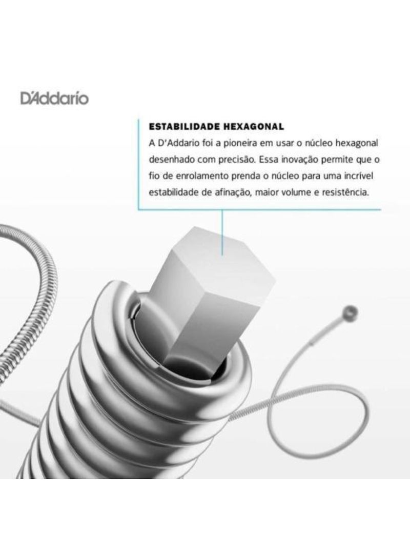Encordoamento guitarra 011-049 xl nickel exl115-b d addario com corda extra pl011