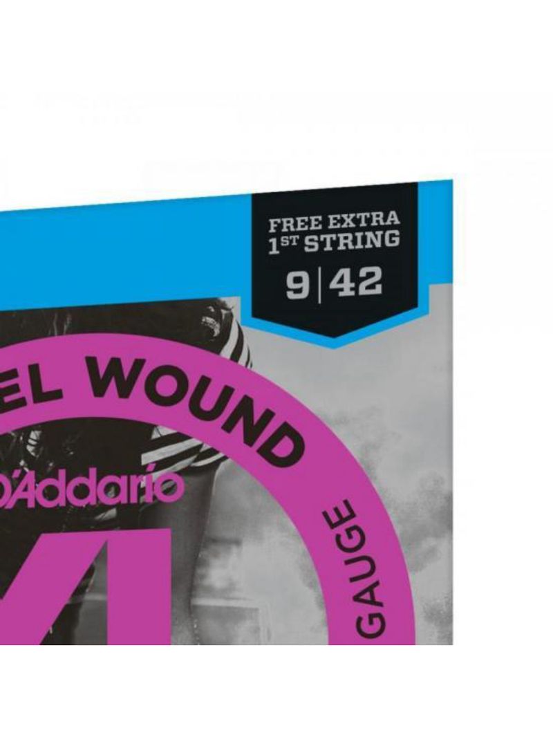 Encordoamento guitarra 009-042 xl nickel exl120-b d addario com corda extra pl009