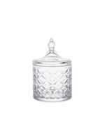 Potiche decorativo de vidro amazônia 15,5cm - hauskraft