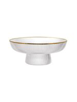 Centro de mesa pé vidro base de vidro 26 centímetros - hauskraft