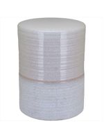 Banqueta cerâmica 44x32x32cm marfim