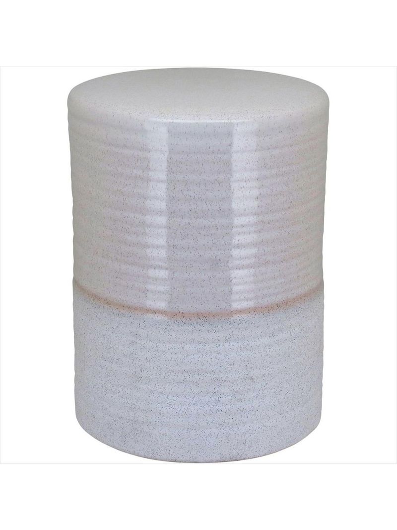 Banqueta cerâmica 44x32x32cm marfim