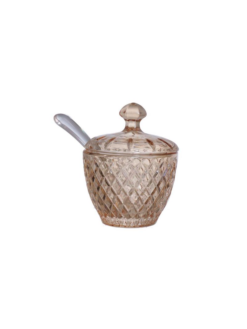 Açucareiro de vidro melico Âmbar hauskraft