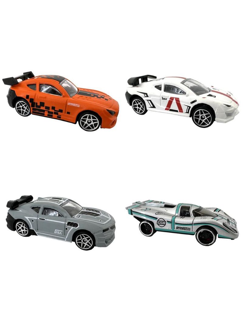Kit c/4 mini veículos die cast 3599h 3599i 3599j 3599k