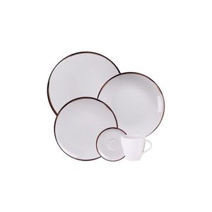 Jogo de jantar canyon porcelana decorada 20 peças tramontina