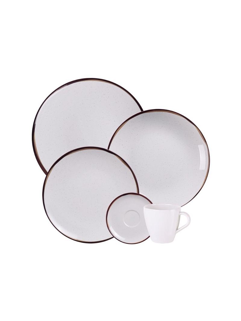 Jogo de jantar canyon porcelana decorada 20 peças tramontina