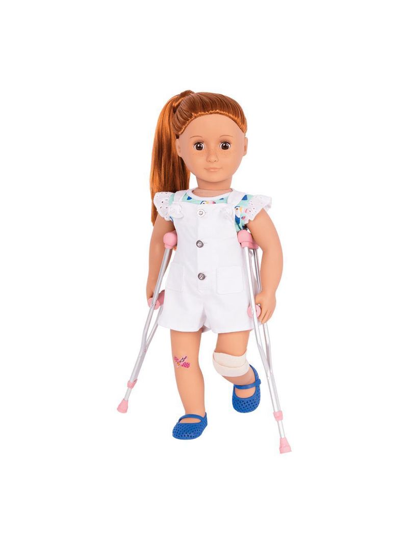 Conjunto de roupa com muletas - our generation