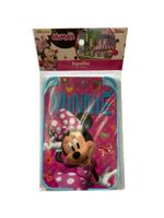 Kit minnie - faqueiro 3 peças , pente e espelho portatil