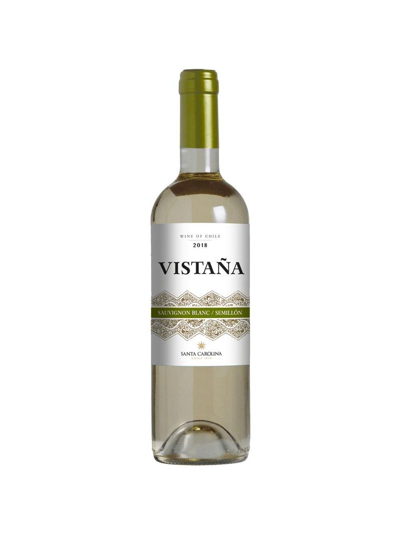 Vinho branco chileno santa carolina vistaña sauvignon blanc semillón 750 ml