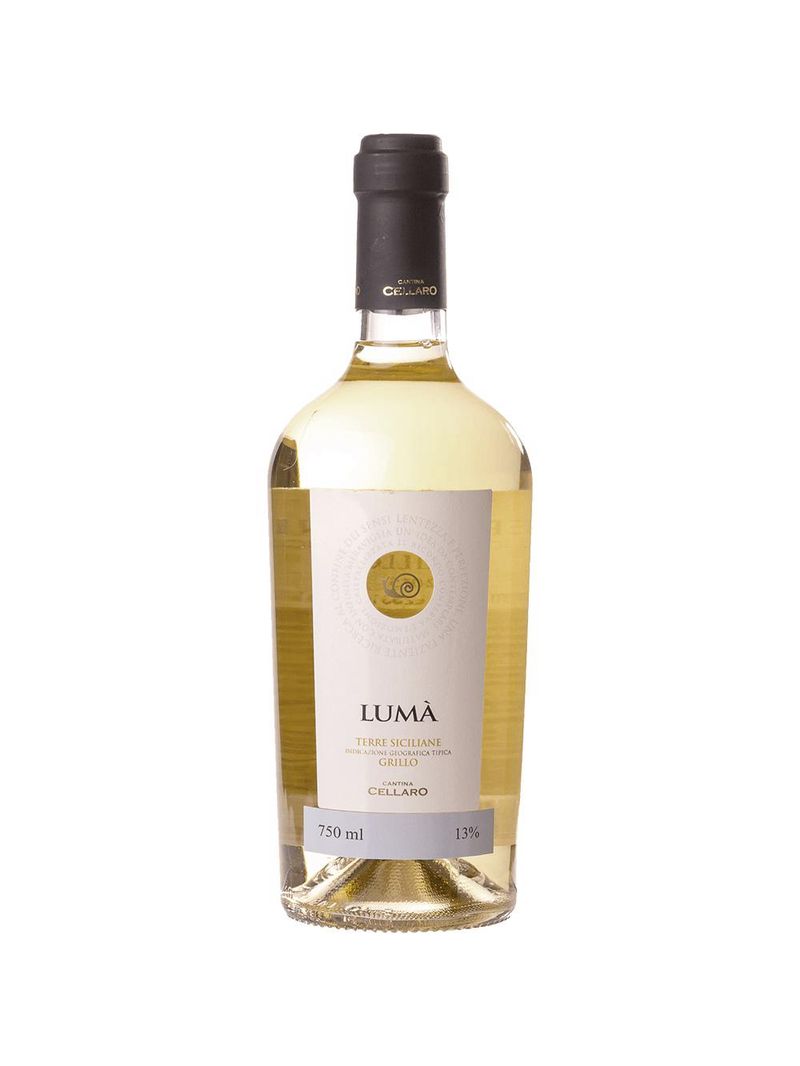 Vinho branco italiano cellaro lumà grillo igt 750ml