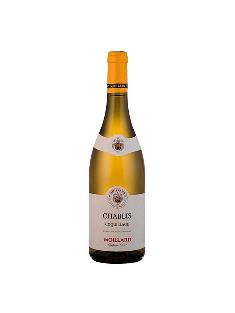 Vinho branco francês moillard chablis coquillage 750ml