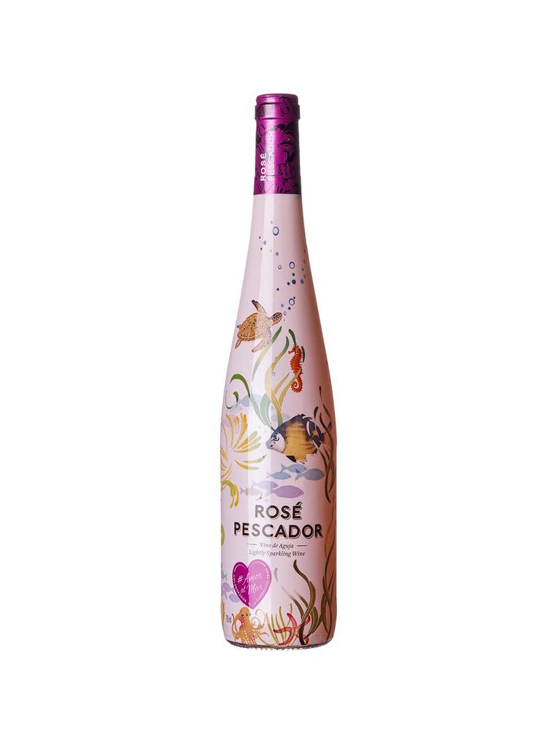 Vinho frisante rosé espanhol pescador 750ml