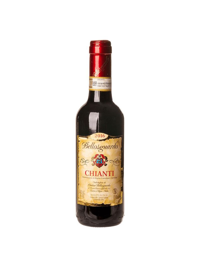Vinho tinto italiano bellosguardo chianti 375ml