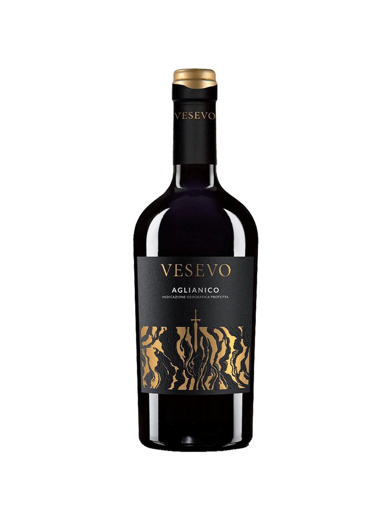 Vinho tinto italiano vesevo aglianico beneventano igt 750ml