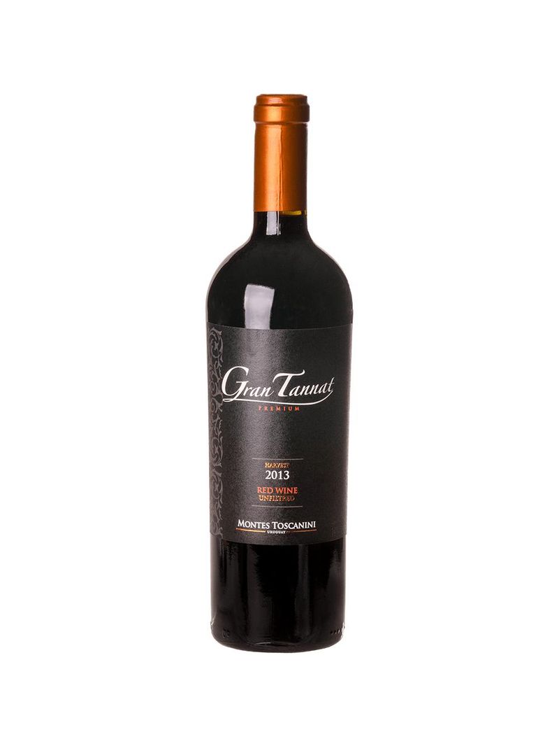 Vinho tinto uruguaio montes toscanini gran tannat premium 750ml