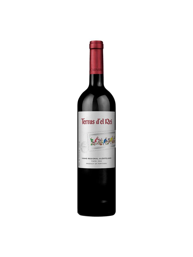 Vinho tinto português carmim terras del rei alentejo 750ml