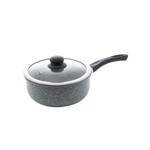 Panela wolff de alumínio e cerâmica granilite cinza 24cm