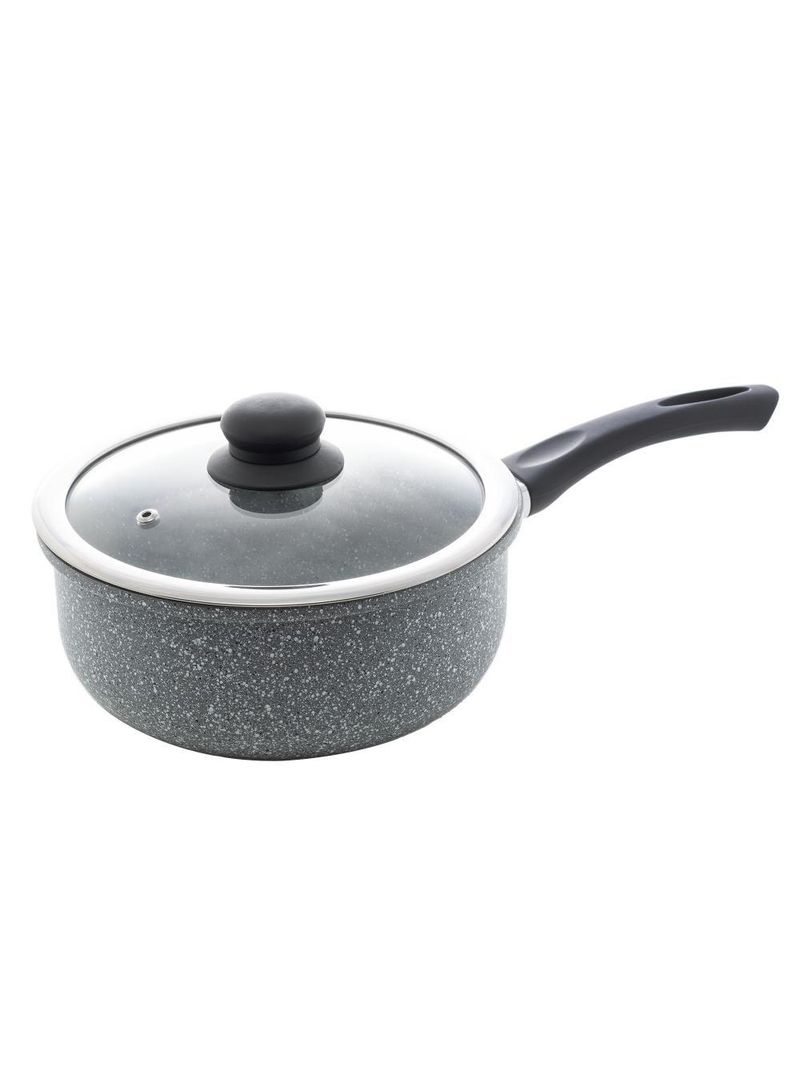 Panela wolff de alumínio e cerâmica granilite cinza 24cm