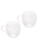 2 xícaras lyor modern de café parede dupla de vidro 80ml