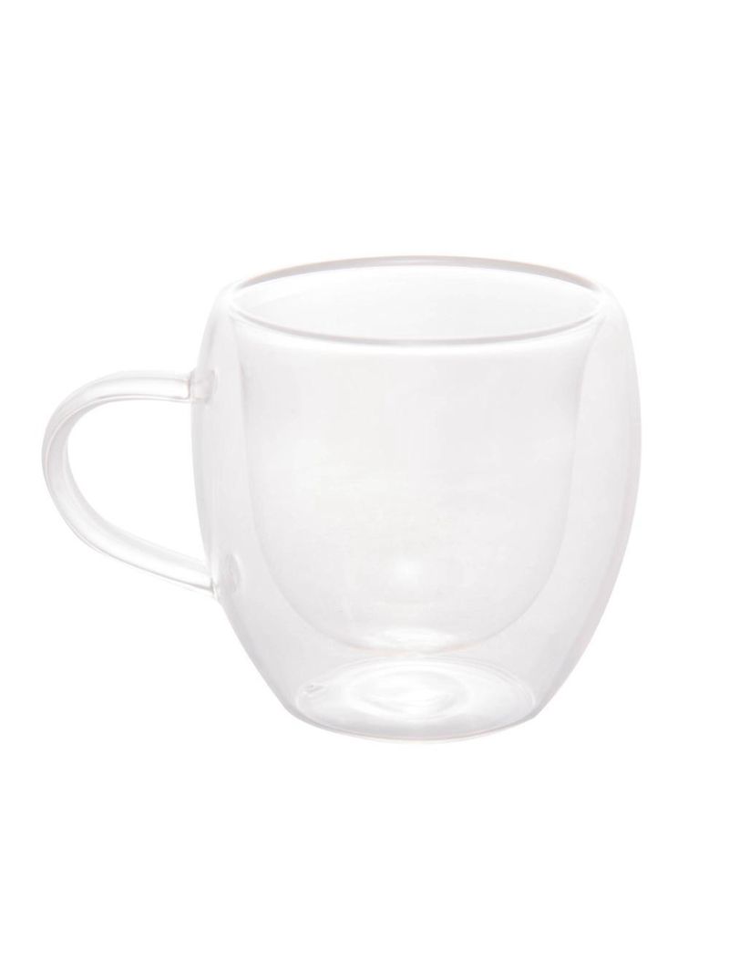 2 xícaras lyor modern de café parede dupla de vidro 80ml