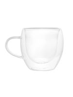 2 xícaras lyor modern de café parede dupla de vidro 80ml