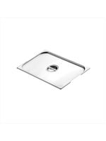 Tampa para cuba gn 1/6 tramontina em aço inox com recorte para alças