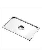 Tampa para cuba gn 2/1 tramontina em aço inox com recorte para alças