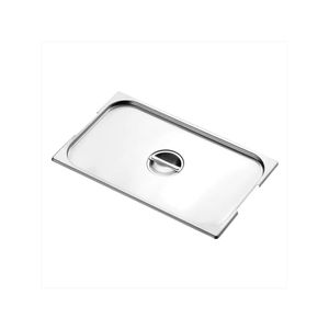 Tampa para cuba gn 2/1 tramontina em aço inox com recorte para alças