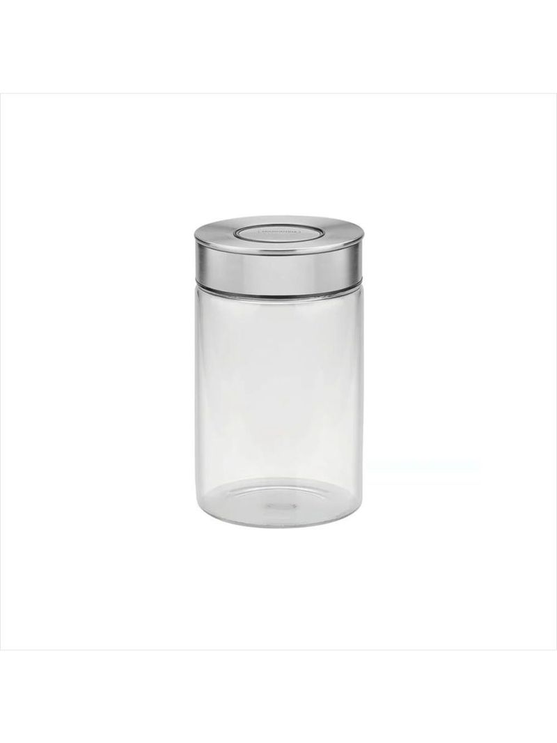 Pote vidro tpaço inox 1,0l purezza