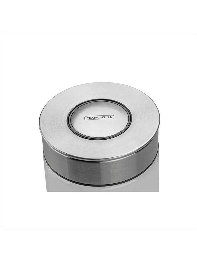 Pote vidro tpaço inox 1,0l purezza