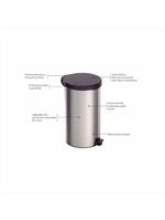 Lixeira inox com pedal new 20 l tramontina