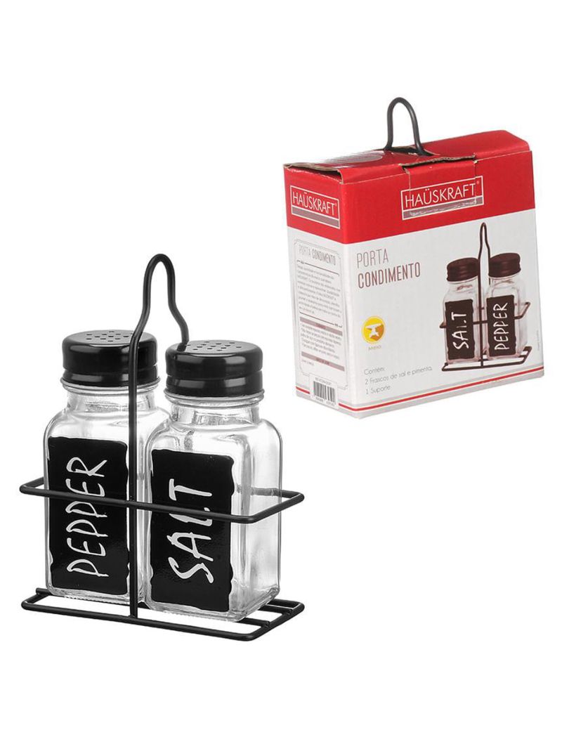 Porta condimento 2 peças hauskraft