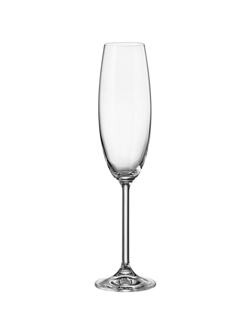 Taça champanhe bohemia natalia maxima cristal 230 ml 6 peças