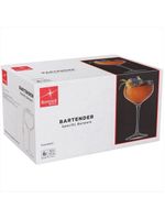 Taça coquetel coupe 300ml vidro transparente 6 peças bormioli rocco bartender