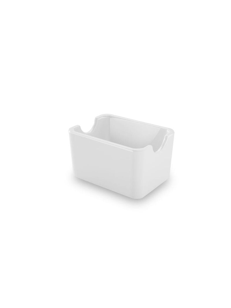 Porta adoçante retangular buffet branco 9,3x6,7x5,4cm haus concept