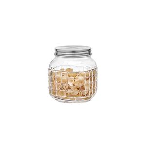 Pote vidro quadriculado 1l hauskraft