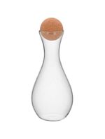 Pote  950ml borosilicato transparente tampa cortiça gs