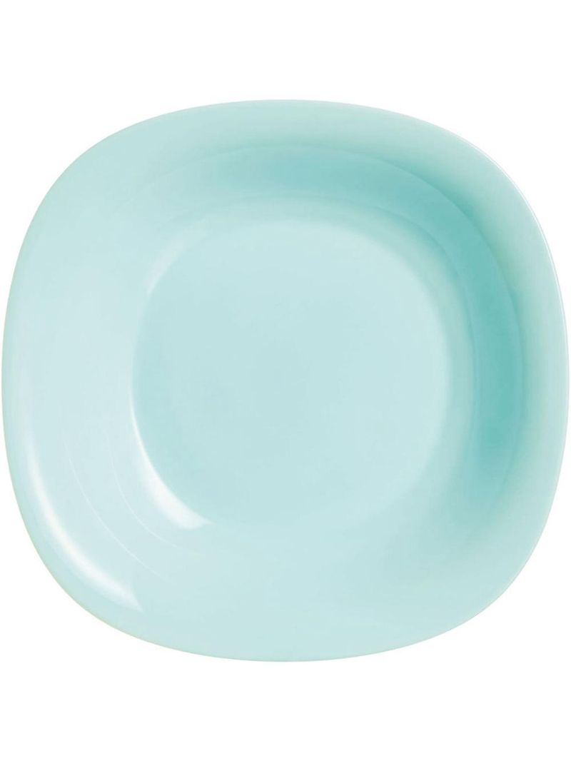 Prato fundo vidro temperado verde 6peças carine luminarc