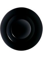 Prato pasta friend's time  vidro temperado preto luminarc